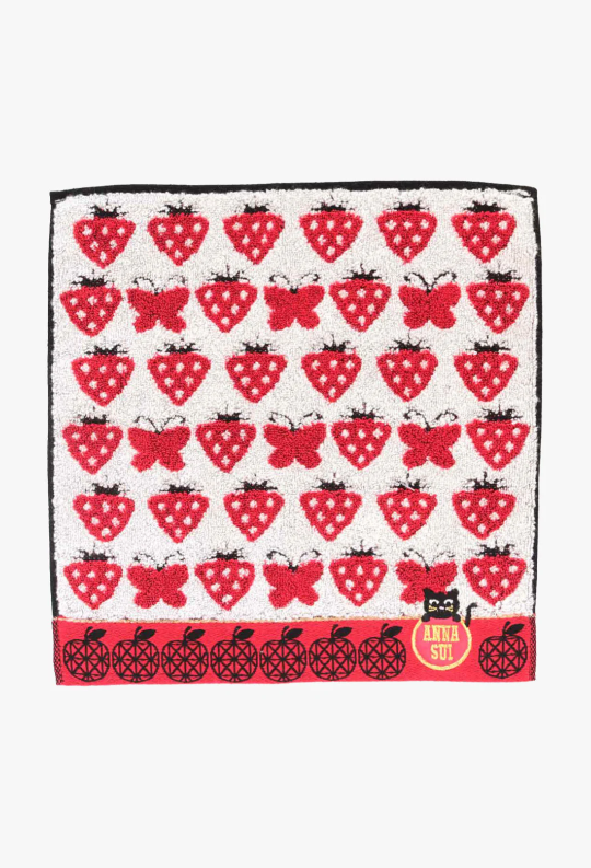 Anna Sui Strawberry Blossom Cat Washcloth
