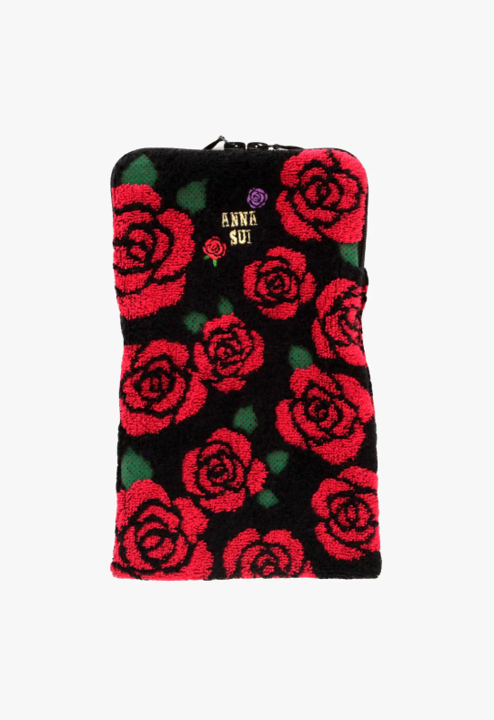Anna Sui Rosebud Zipper Towel Pouch