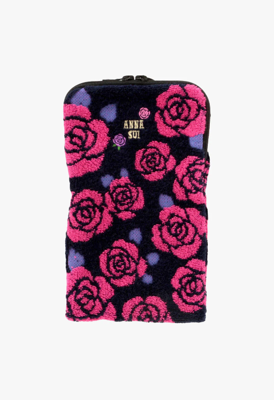 Anna Sui Rosebud Zipper Towel Pouch