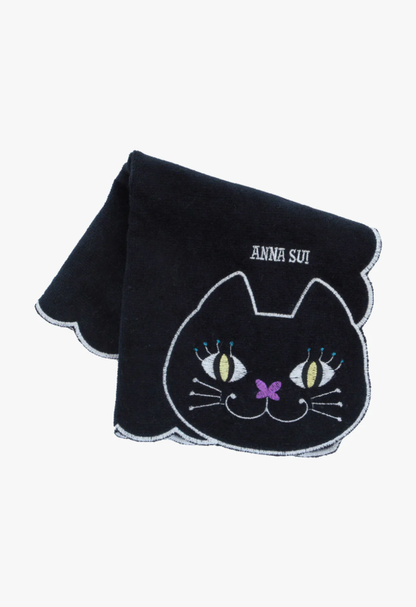 Anna Sui NEW: Cat Embroidery Washcloth