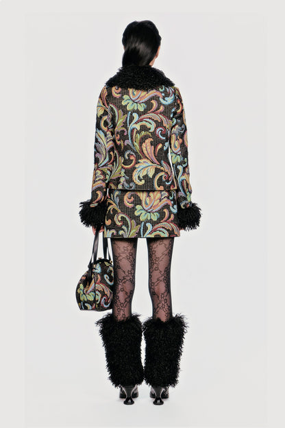 Anna Sui Tapestry Mini Skirt