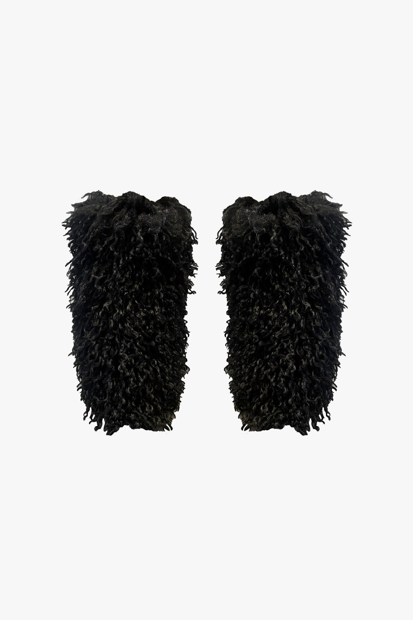 Anna Sui Faux Fur Leg Warmers - Black