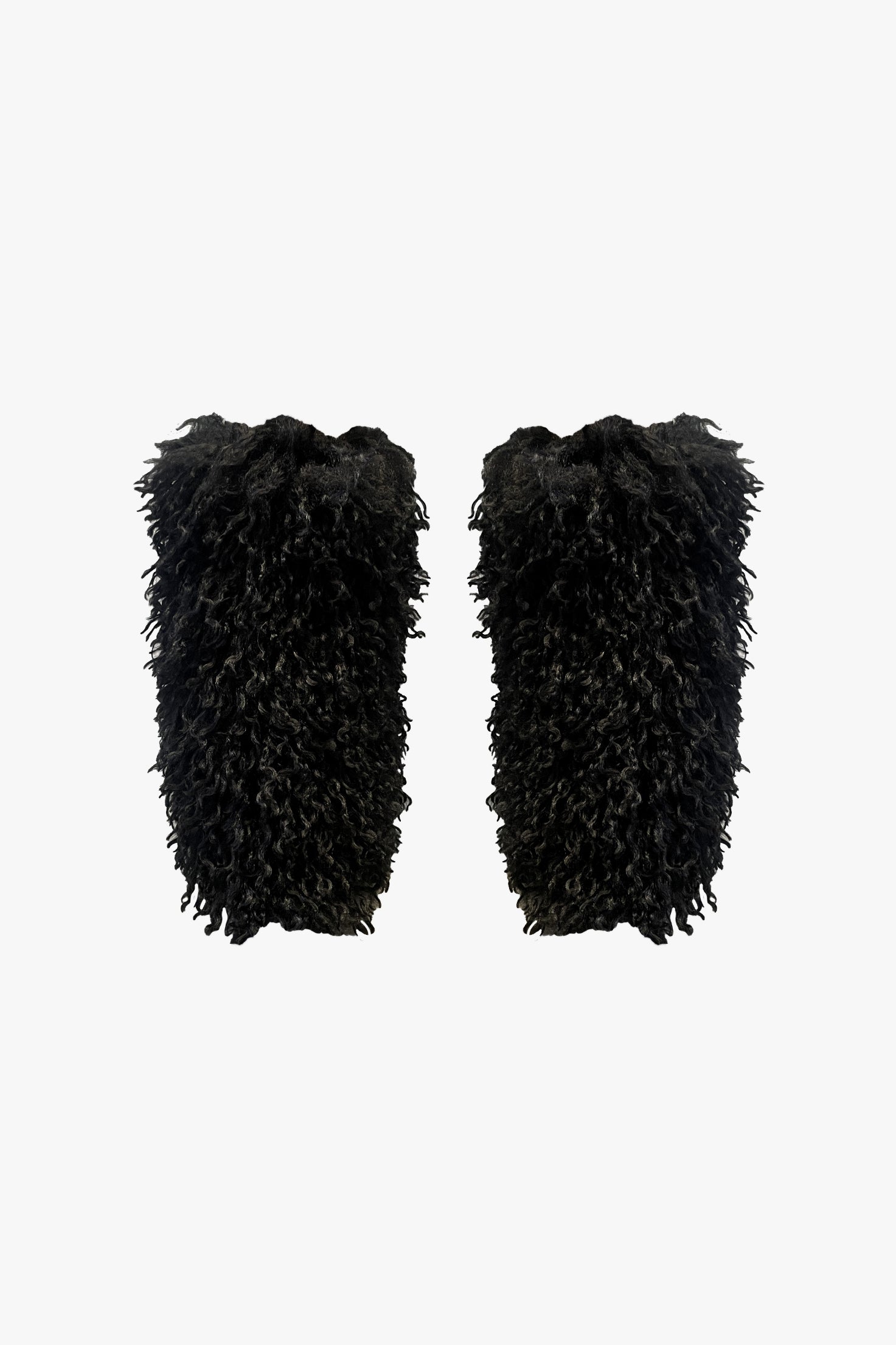 Anna Sui Faux Fur Leg Warmers - Black