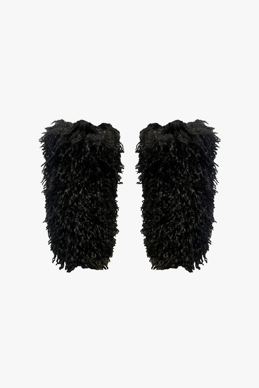 Anna Sui Faux Fur Leg Warmers - Black