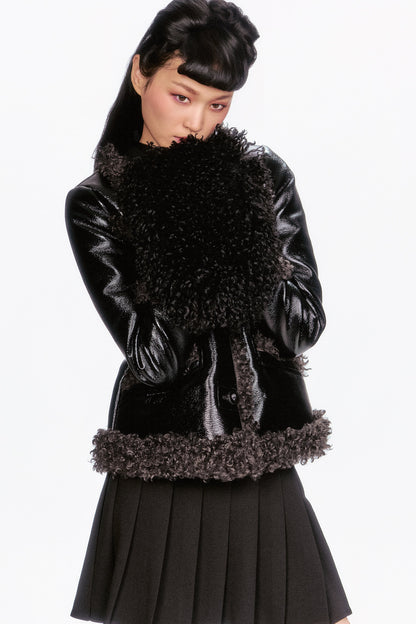 Anna Sui Faux Fur Muff - Black