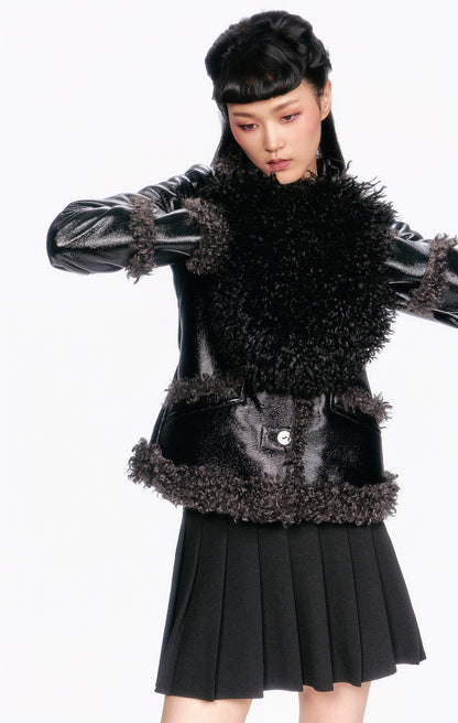 Anna Sui Faux Fur Muff - Black