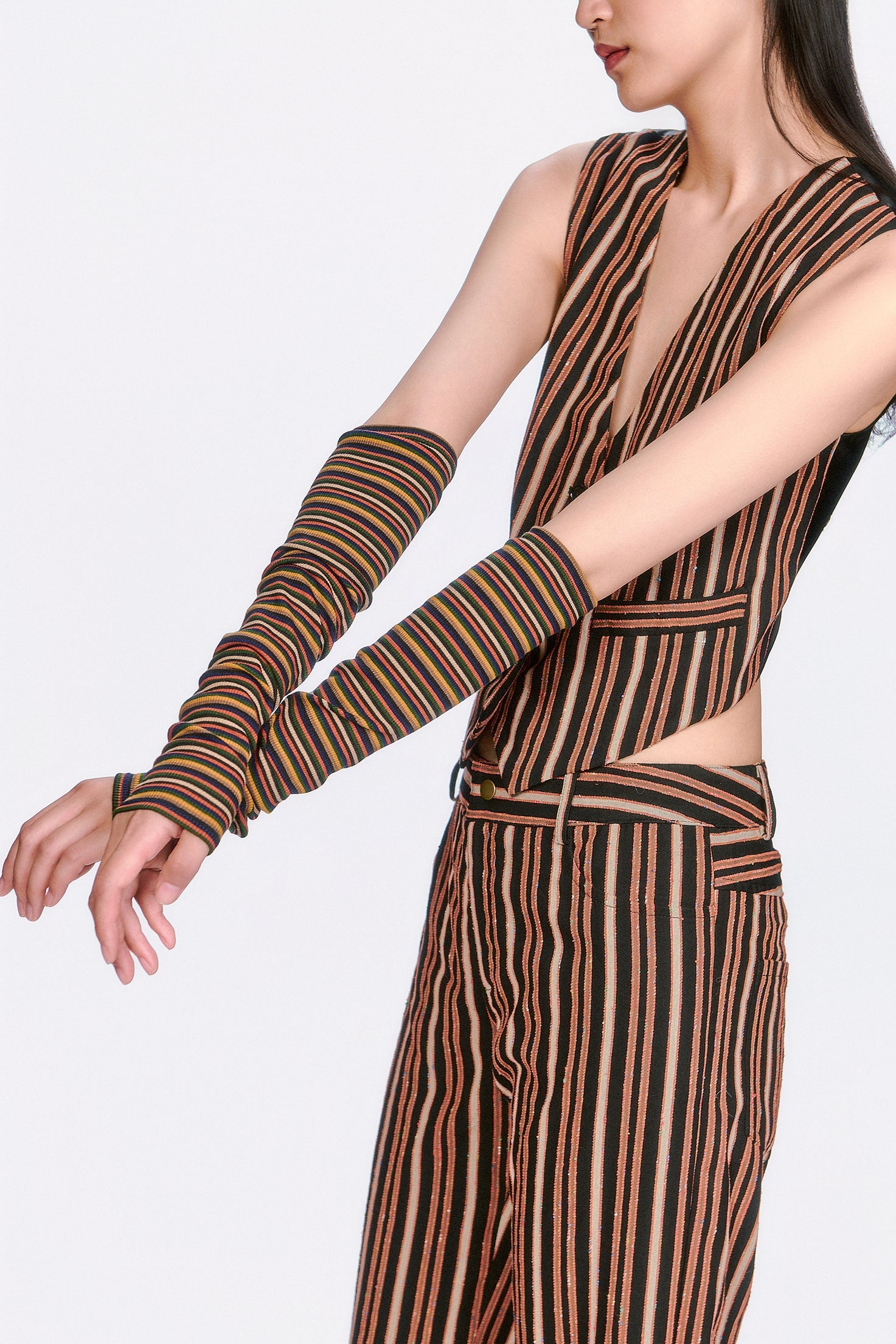 Anna Sui Venetian Stripe Arm Warmers