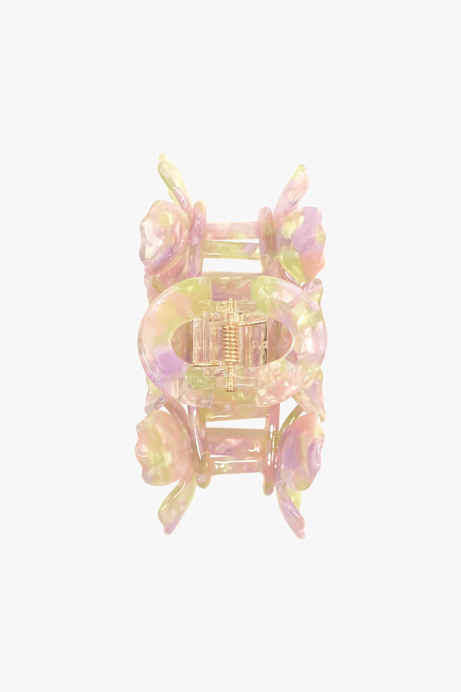 Anna Sui Triple Flower Rhinestone Jaw Clip