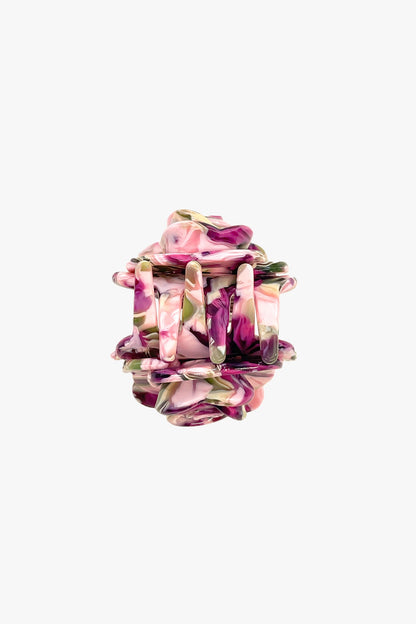Anna Sui Layered Rosette Hair Jaw Clip - Multi Color
