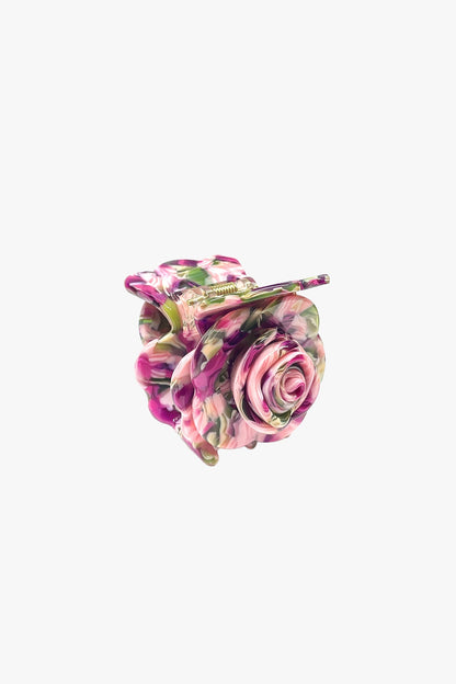 Anna Sui Layered Rosette Hair Jaw Clip - Multi Color