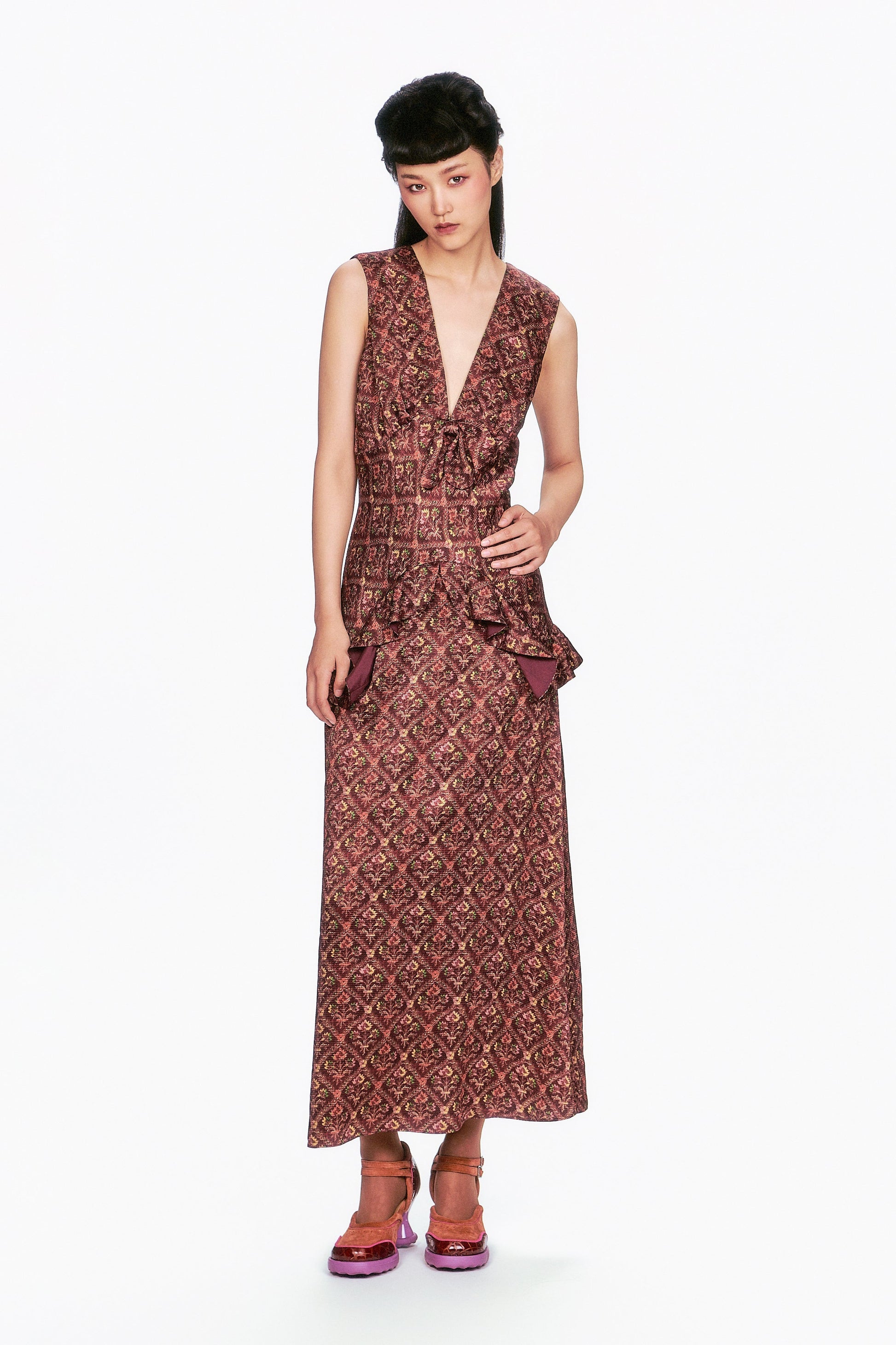Anna Sui Wallpaper Medley Maxi Dress