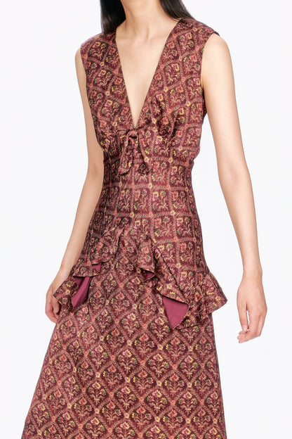 Anna Sui Wallpaper Medley Maxi Dress