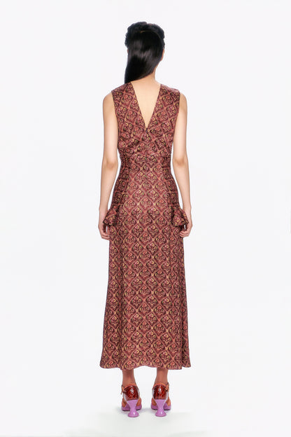 Anna Sui Wallpaper Medley Maxi Dress