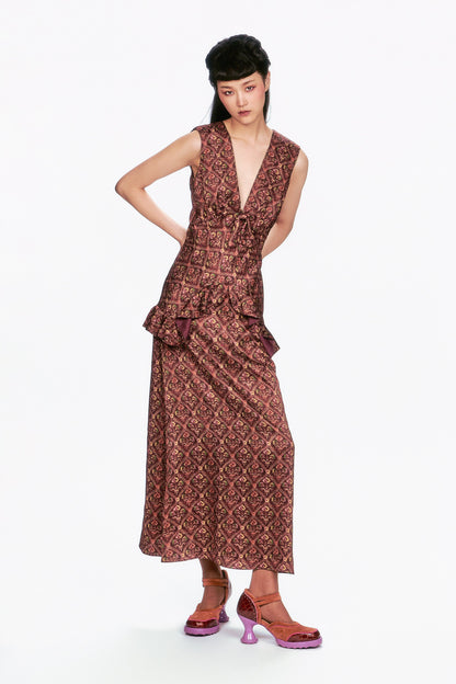 Anna Sui Wallpaper Medley Maxi Dress