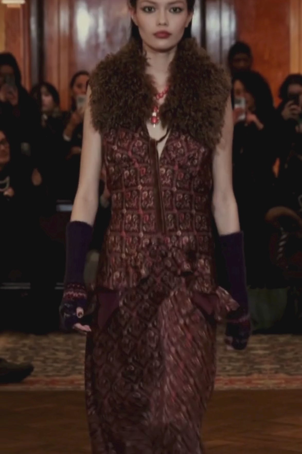 Anna Sui Wallpaper Medley Maxi Dress