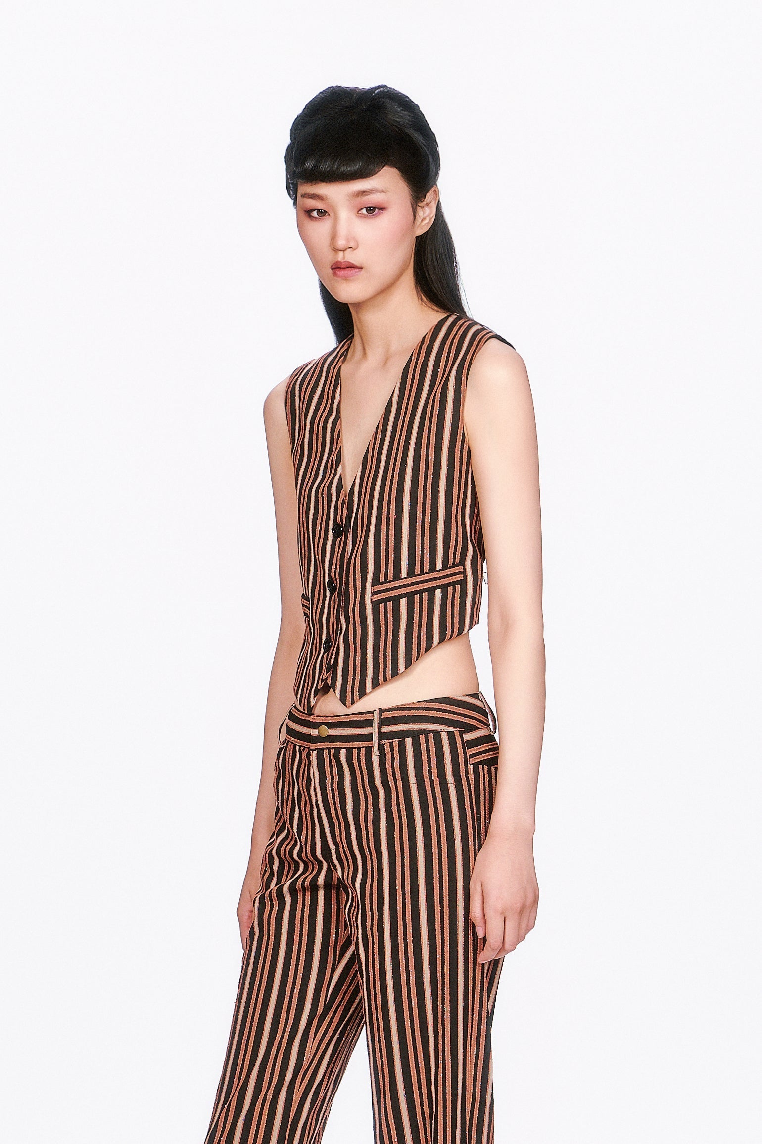 Anna Sui Pinstripe Vest