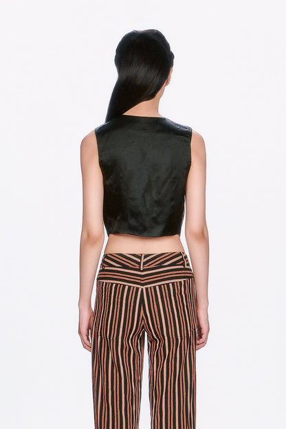Anna Sui Pinstripe Vest