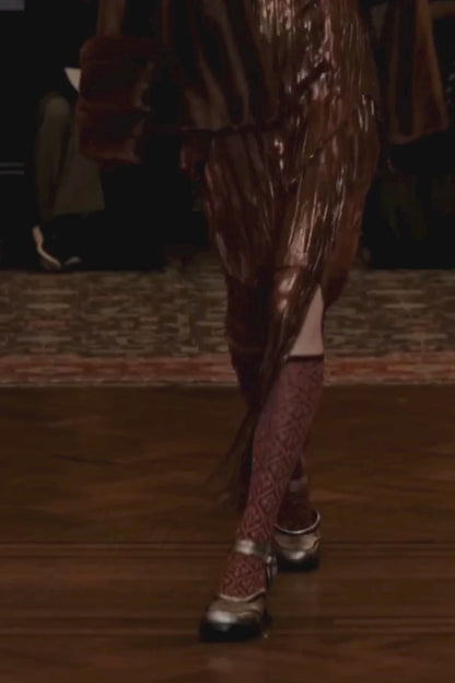 Anna Sui Faux Mink Swing Coat
