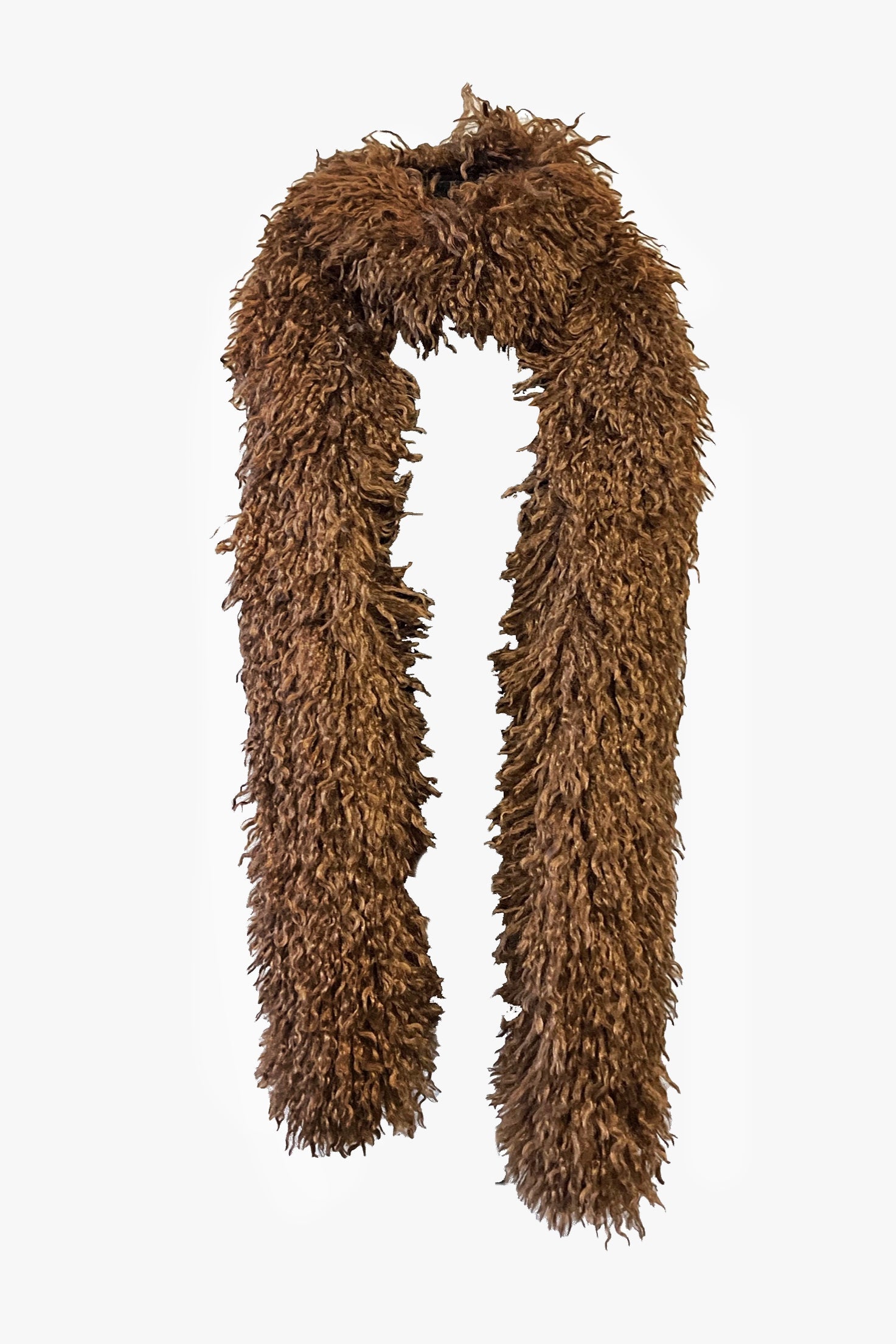Anna Sui Faux Fur Scarf - Caramel