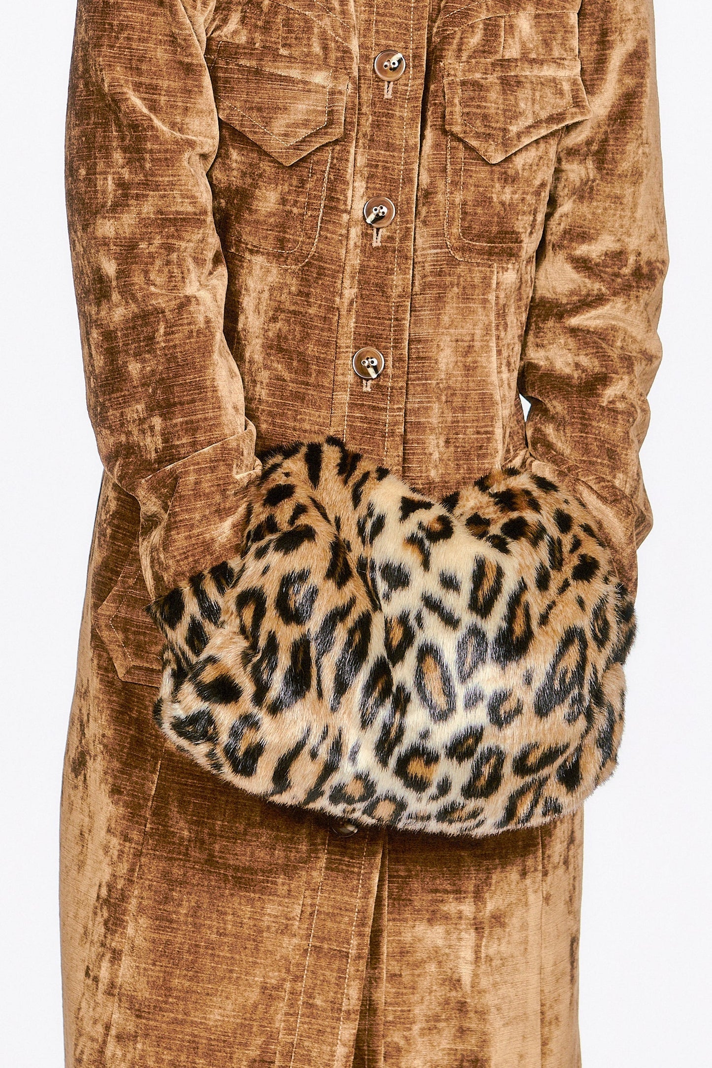 Anna Sui Faux Leopard Muff