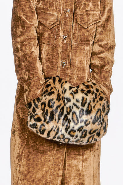 Anna Sui Faux Leopard Muff