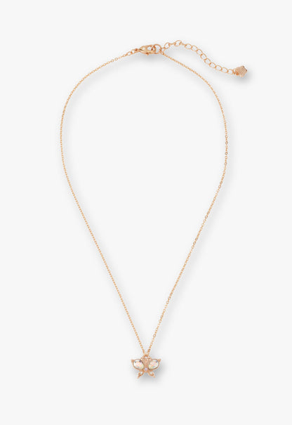 Anna Sui Rose Gold Butterfly Necklace
