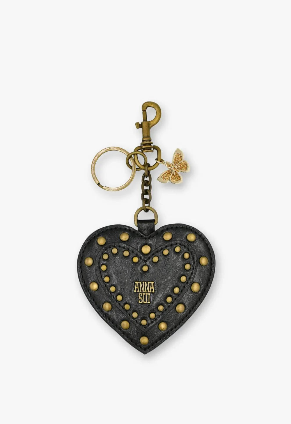 Anna Sui Black Heart Bag Charm