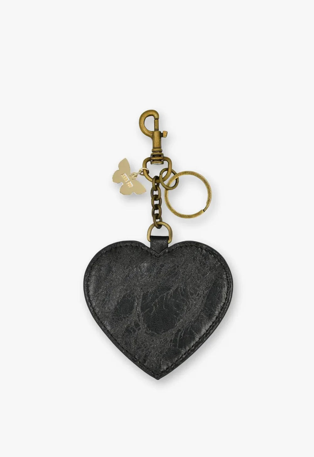 Anna Sui Black Heart Bag Charm
