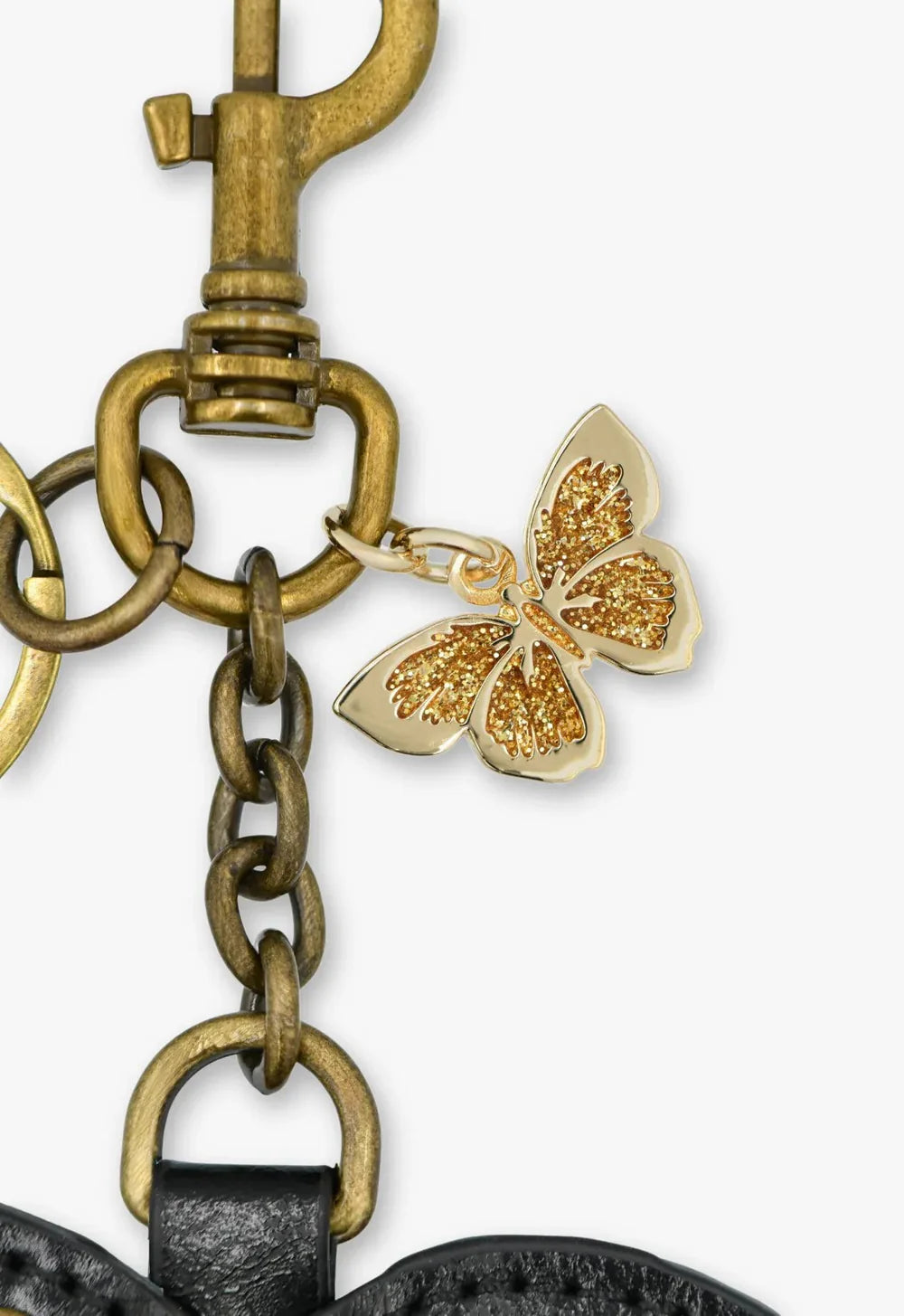 Anna Sui Black Heart Bag Charm