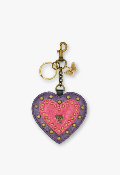 Anna Sui Purple Heart Bag Charm