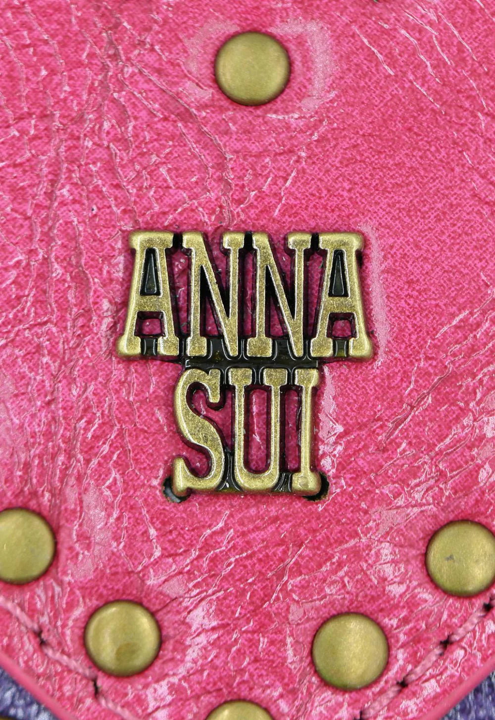 Anna Sui Purple Heart Bag Charm