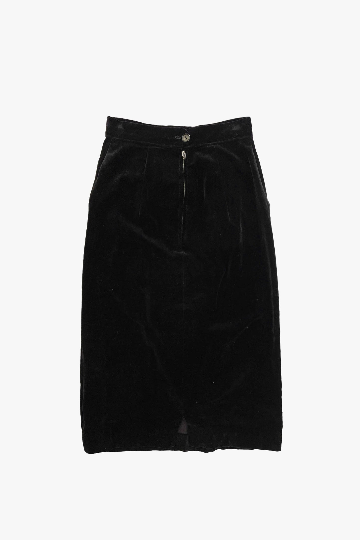 Anna Sui Vintage Velvet Embroidered Mini Skirt