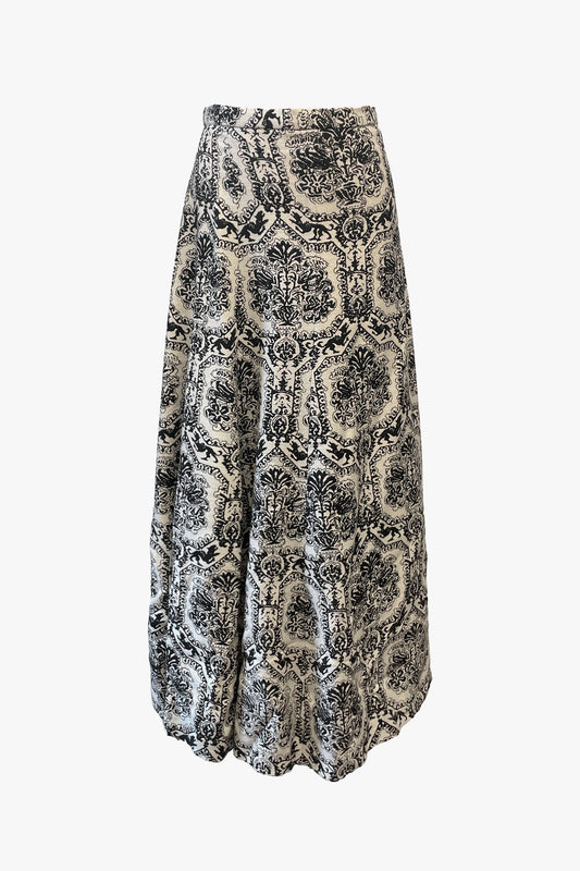 Anna Sui Vintage Wallpaper Print Skirt