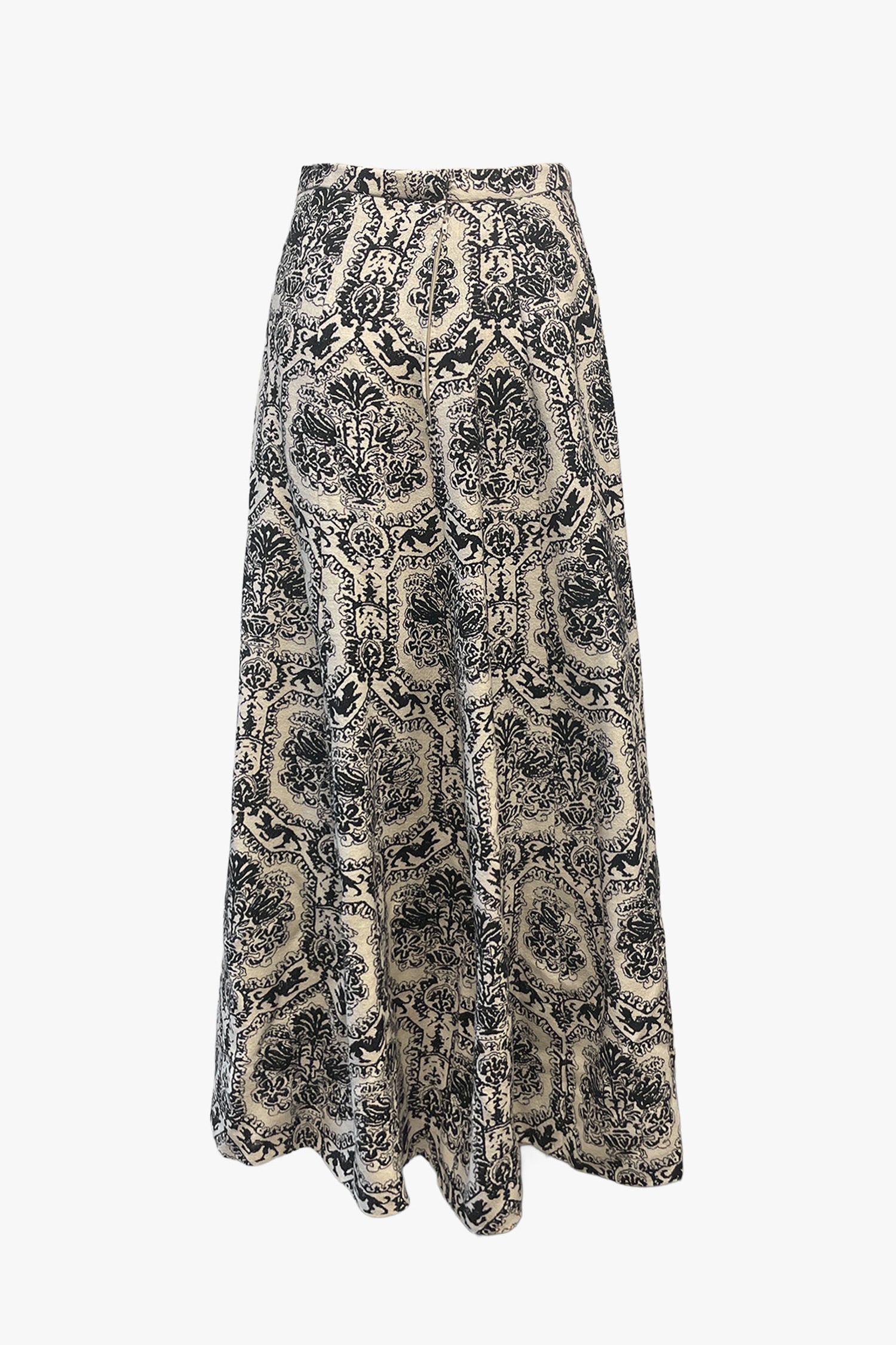 Anna Sui Vintage Wallpaper Print Skirt