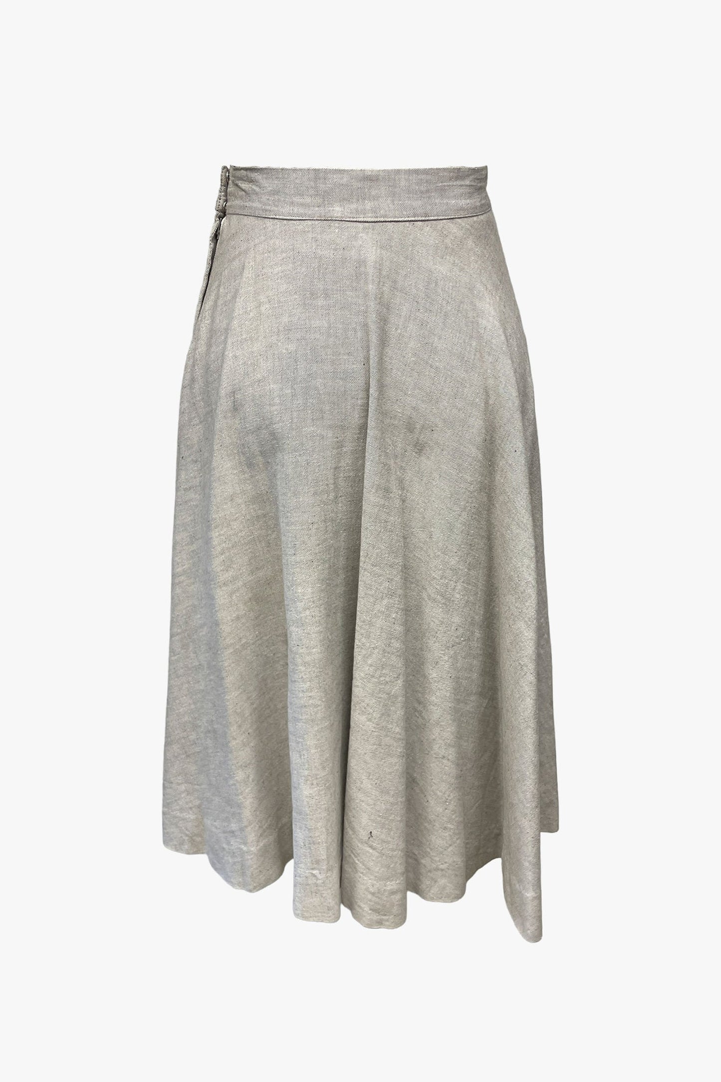 Anna Sui Vintage 60's Circular Hand Embroidered Midi Skirt