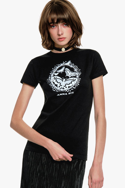 Anna Sui Butterflies T-Shirt
