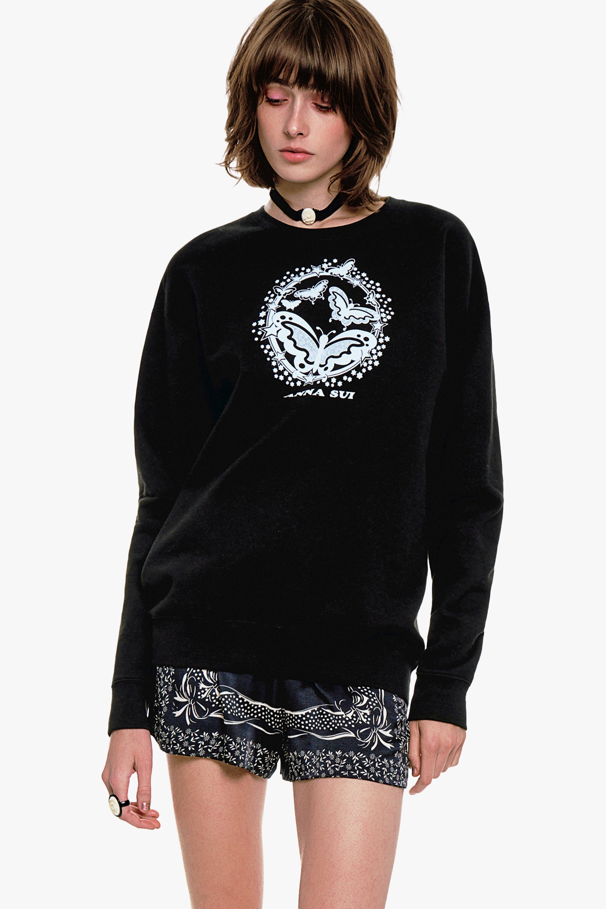 Anna Sui Butterflies Sweatshirt