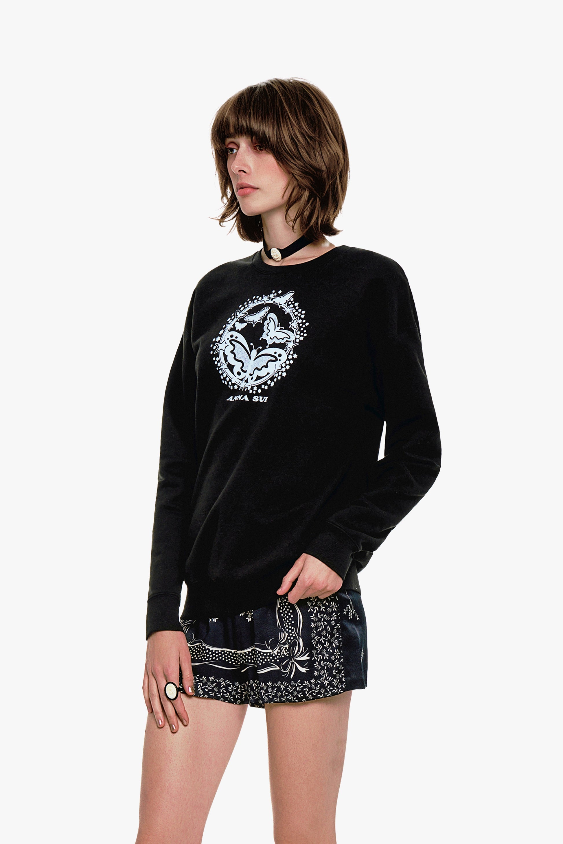 Anna Sui Butterflies Sweatshirt