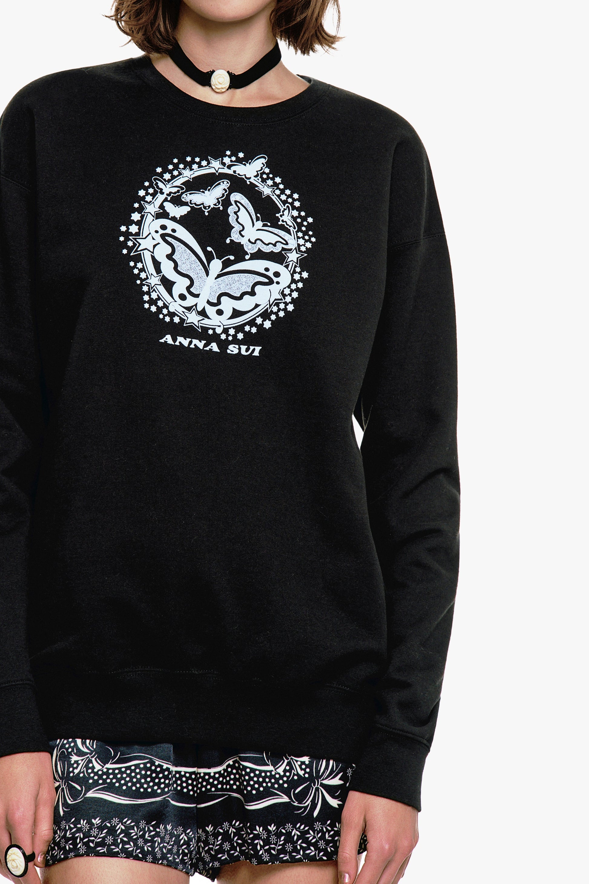 Anna Sui Butterflies Sweatshirt
