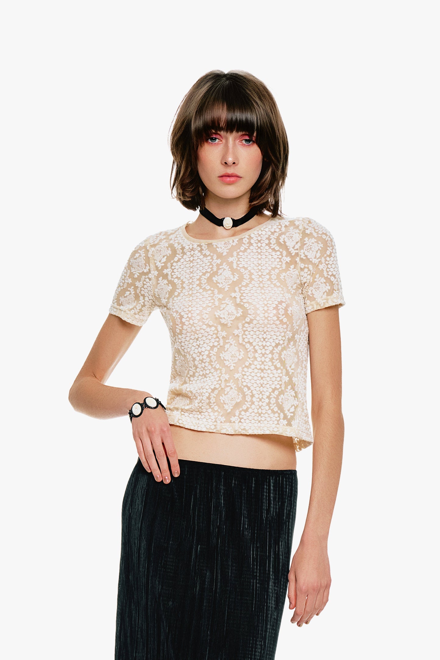 Anna Sui Victorian Lace T-Shirt