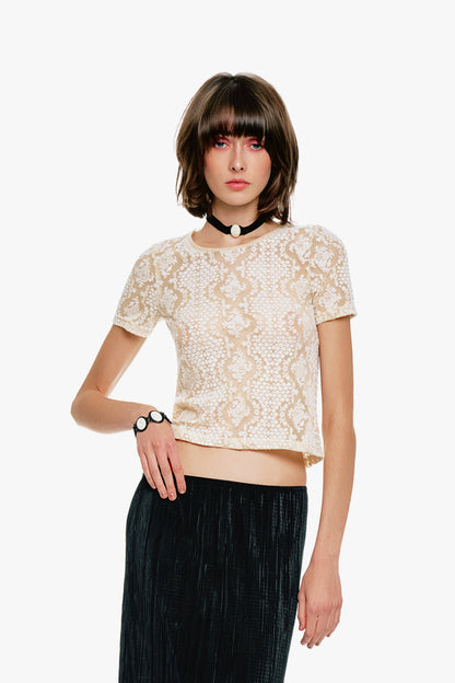 Anna Sui Victorian Lace T-Shirt