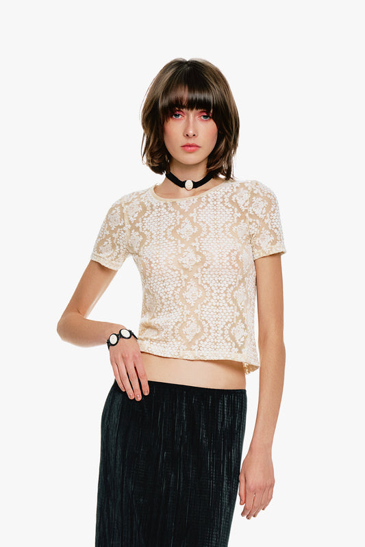 Anna Sui Victorian Lace T-Shirt