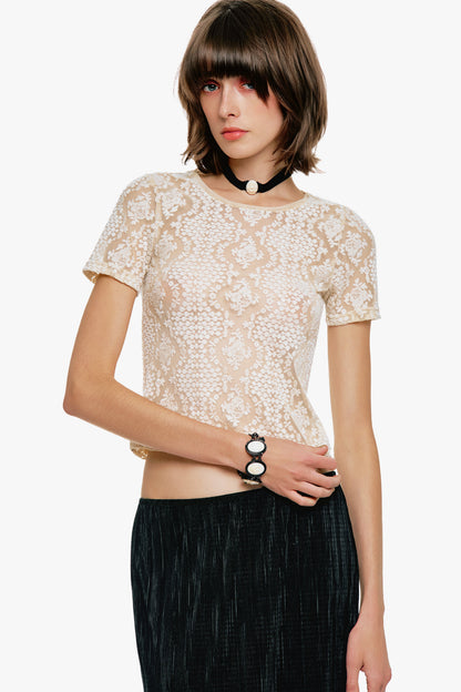 Anna Sui Victorian Lace T-Shirt