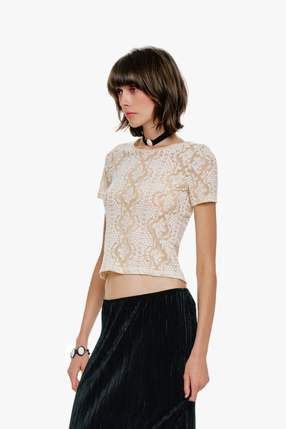 Anna Sui Victorian Lace T-Shirt