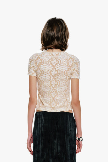Anna Sui Victorian Lace T-Shirt