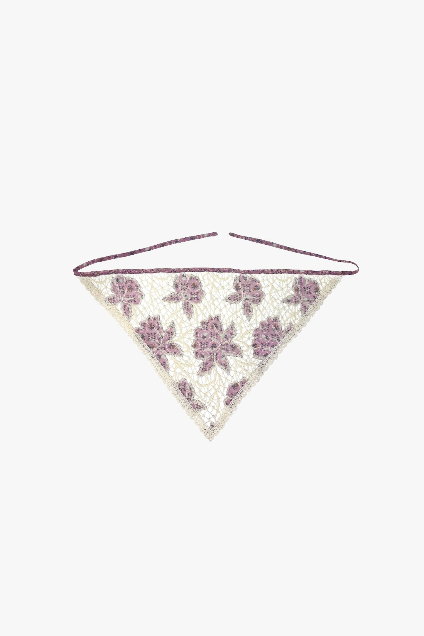 Anna Sui Medallion Floral Lace Headscarf