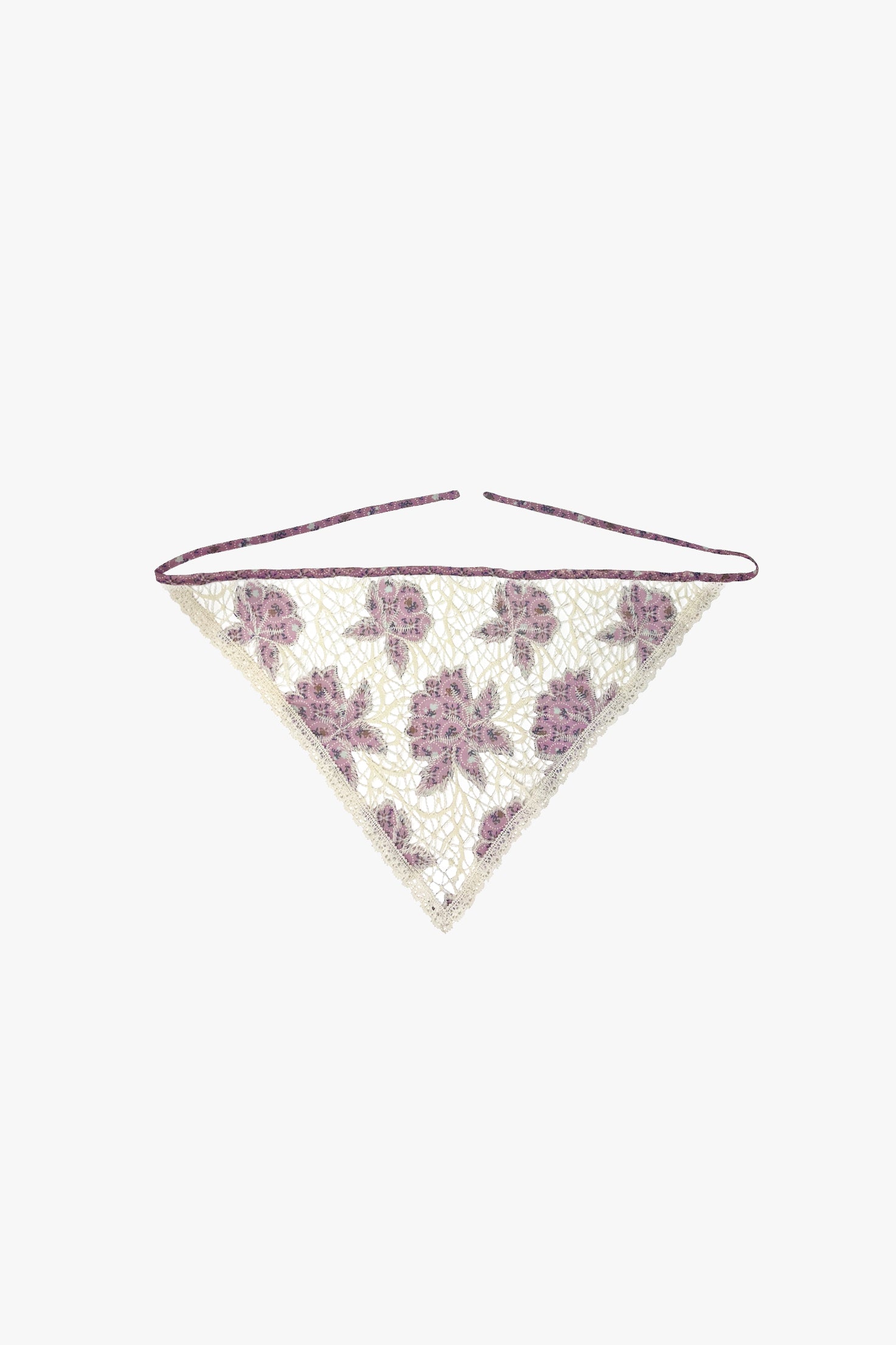 Anna Sui Medallion Floral Lace Headscarf