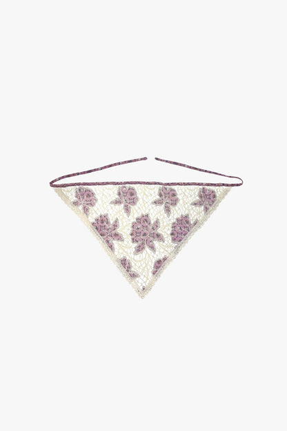 Anna Sui Medallion Floral Lace Headscarf