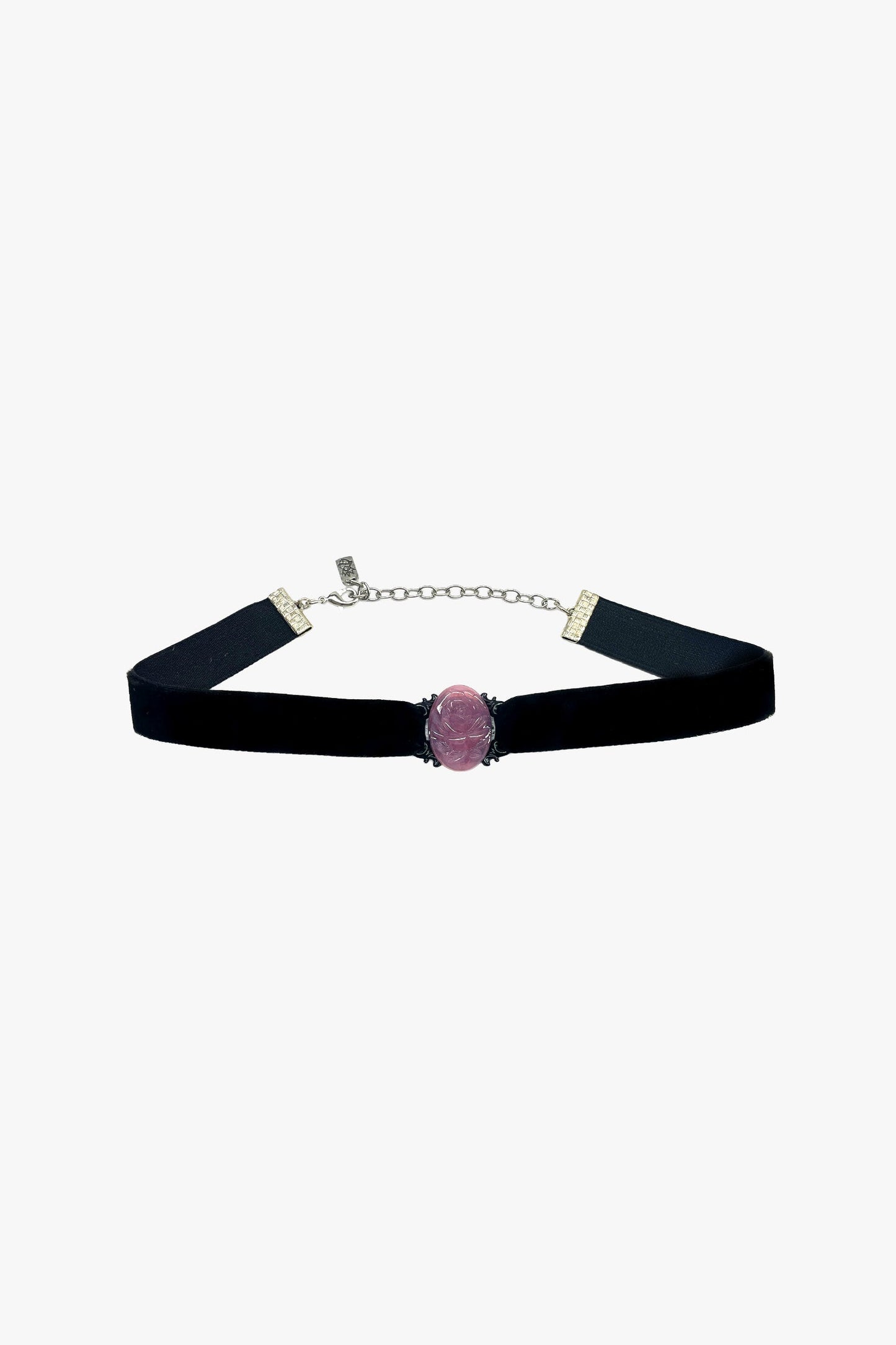 Anna Sui Oval Rose Choker - Dusty Rose
