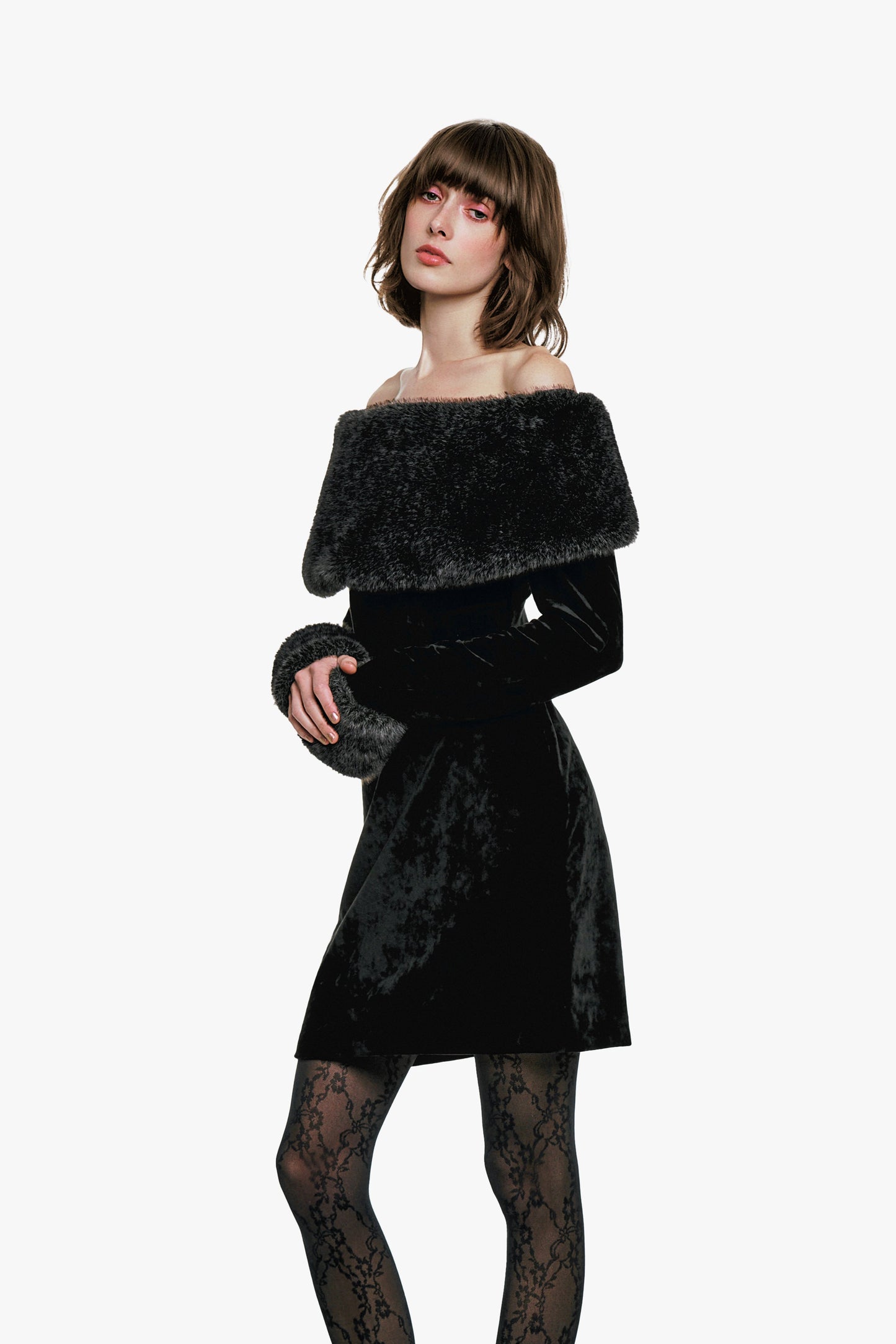 Anna Sui Stretch Velour Dress